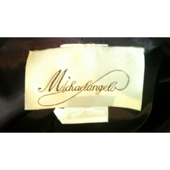 Michaelangelo David's Bridal Long Formal Navy Sleeveless Gown Women's 12 - Picture 4 of 9